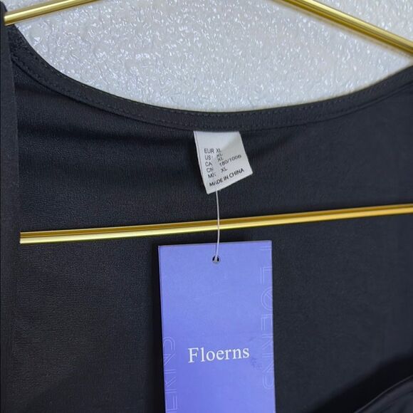NWT-Floerns-Elegant Black Sleeveless Top- Size XL - Picture 2 of 5